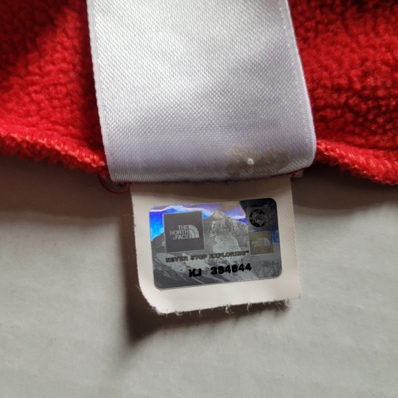 North Face hoodie hooded sweatshirt outdoor shirt top red black logo men's - Picture 7 of 13